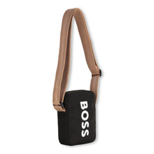Load image into Gallery viewer, Black Textured Messenger Bag