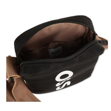 Load image into Gallery viewer, Black Textured Messenger Bag