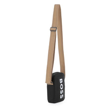 Load image into Gallery viewer, Black Textured Messenger Bag