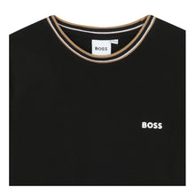 Load image into Gallery viewer, Black Striped Collar T-Shirt
