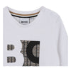 Babies White Patterned LS T-Shirt