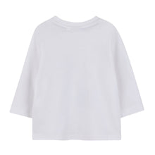 Load image into Gallery viewer, Babies White Patterned LS T-Shirt