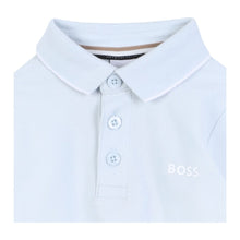 Load image into Gallery viewer, Babies Pale Blue LS Polo Shirt