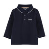Babies Navy LS Polo Shirt
