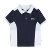 Babies Navy Colour Block Polo Shirt
