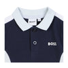 Babies Navy Colour Block Polo Shirt