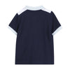 Babies Navy Colour Block Polo Shirt