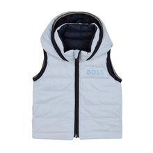 Load image into Gallery viewer, Babies Navy Reversible Gilet
