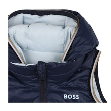 Load image into Gallery viewer, Babies Navy Reversible Gilet