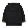 Babies Black Textured Tracksuit