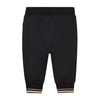 Babies Black Textured Tracksuit