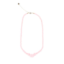 Load image into Gallery viewer, Pink Rose &amp; Bead Necklace