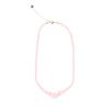Pink Rose & Bead Necklace