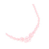 Pink Rose & Bead Necklace