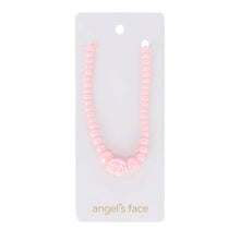 Load image into Gallery viewer, Pink Rose &amp; Bead Necklace