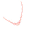 Peach Rose & Bead Necklace