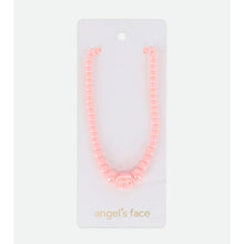 Load image into Gallery viewer, Peach Rose &amp; Bead Necklace