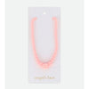 Peach Rose & Bead Necklace