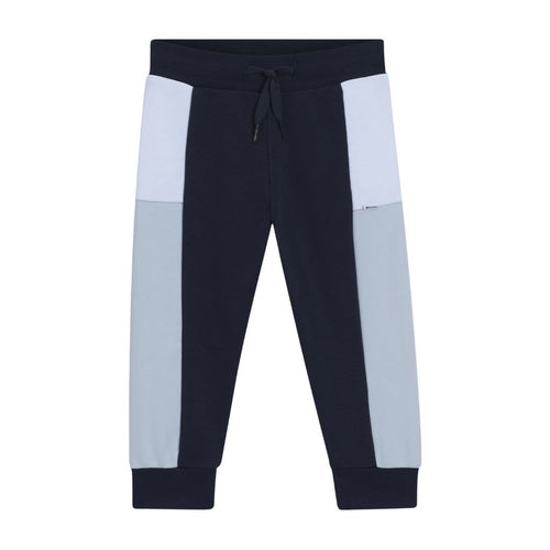 Babies Navy Colour Block Sweat Pants