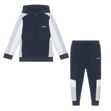 Load image into Gallery viewer, Navy Colour Block Tracksuit
