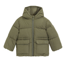 Load image into Gallery viewer, Baby Boys Khaki Puffer Jacket