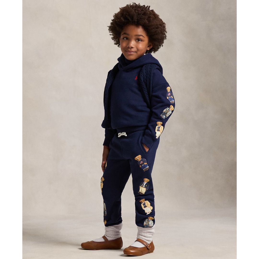 Girls Navy Multi Bear Tracksuit