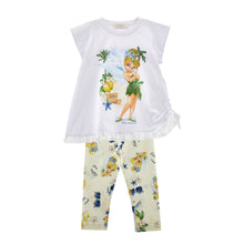 Load image into Gallery viewer, Yellow &amp; White Tinkerbell Legging Set