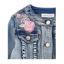 Load image into Gallery viewer, PRE ORDER - Floral Embroidered Denim Jacket
