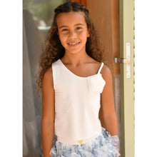 Load image into Gallery viewer, Blue &amp; White Floral Tulle Skirt Set