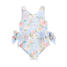 Load image into Gallery viewer, Blue Floral Swimsuit
