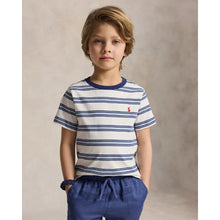 Load image into Gallery viewer, Blue &amp; White Striped T-Shirt