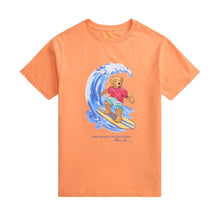 Load image into Gallery viewer, Orange Surfing Polo Bear T-Shirt