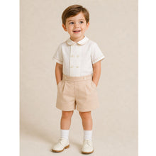 Load image into Gallery viewer, Ivory &amp; Beige Shorts Set