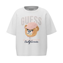 Load image into Gallery viewer, White Teddy &amp; Diamanté Logo T-Shirt