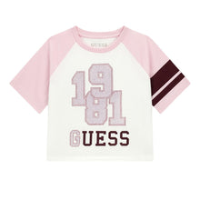 Load image into Gallery viewer, Pink &amp; Maroon Diamanté T-Shirt