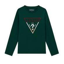 Load image into Gallery viewer, Dark Green Logo LS T-Shirt