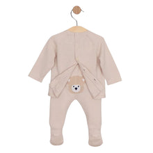 Load image into Gallery viewer, Beige Knitted Teddy 2 Piece &amp; Hat