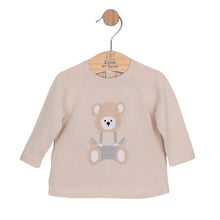 Load image into Gallery viewer, Beige Knitted Teddy 2 Piece &amp; Hat
