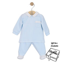 Load image into Gallery viewer, Blue Velour 2 Piece Set