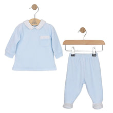 Load image into Gallery viewer, Blue Velour 2 Piece Set