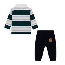 Load image into Gallery viewer, Navy &amp; Green Rugby Shirt Set