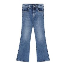 Load image into Gallery viewer, Light Blue Flared Diamanté Jeans
