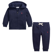 Load image into Gallery viewer, Babies Navy Zip Up Tracksuit