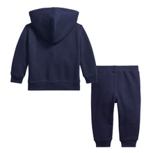 Load image into Gallery viewer, Babies Navy Zip Up Tracksuit