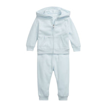 Load image into Gallery viewer, Babies Pale Blue Zip Up Tracksuit