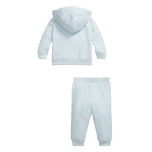 Load image into Gallery viewer, Babies Pale Blue Zip Up Tracksuit