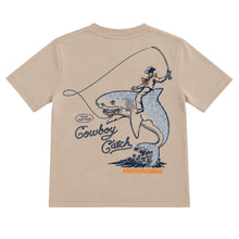 Load image into Gallery viewer, Beige Cowboy &amp; Shark T-Shirt