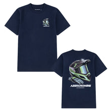 Load image into Gallery viewer, Navy Racing Helmet T-Shirt