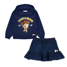 Load image into Gallery viewer, PRE ORDER - Navy Daisy Duck Hoodie &amp; Skirt Set
