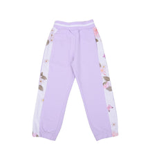 Load image into Gallery viewer, Lilac &amp; White Floral Rhinestone Tracksuit
